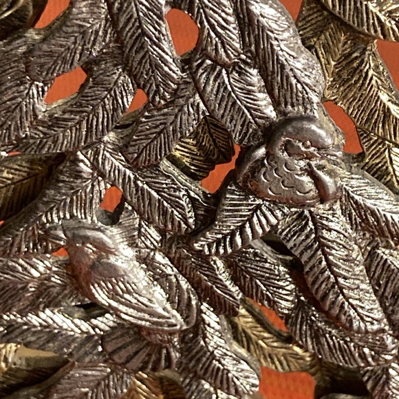 Metzke vintage fir tree with birds pewter silver and gold - Picture 7 of 16